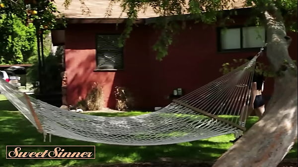 ADORABLE SINNER - Boiling Smoking Raven-haired Works The New Neighbor’s Prick For A Savage Garden Sex Session