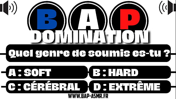 Découvre Quel Soumis Tu Es ! SOFT / INTENSE / CÉRÉBRAL / SM / EXTRÊME [ AUDIO PORNO FR ]