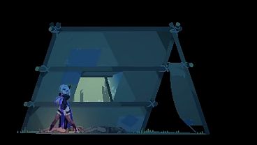2D Hentai Game - Sweet Ninja Hentai Girl Controls And Grips Spooge