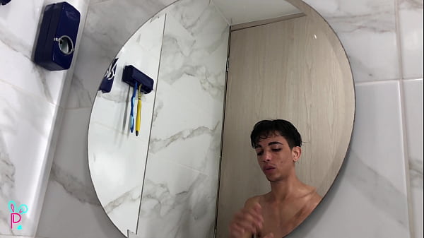 CUTE LATIN BOY PARADES HIS MONSTER MEAT IN HIS ROOM
