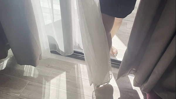 Steamy Milf Tourist Masturbates On The Balcony And On The Bed, Sultry Dripping Cunt Masturbation