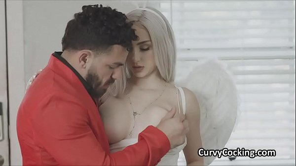 Oily Huge Titty In Doll Wings Rides Massive Cock