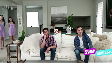 Both Babes Feel Both Poles All At Once (Step Sis Switch Two Couples)