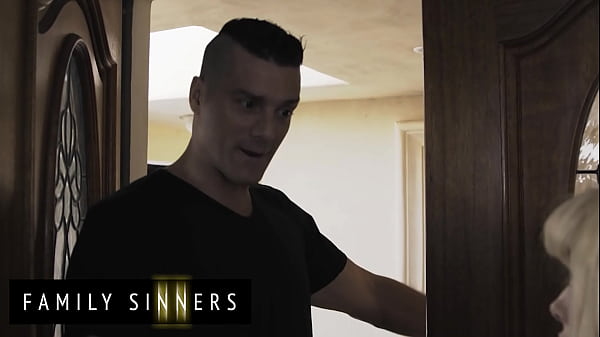 FAMILY SINNERS - Petite Platinum Takes Advantage Of Having The House To Herself And Bangs Her Uncle-In-Law