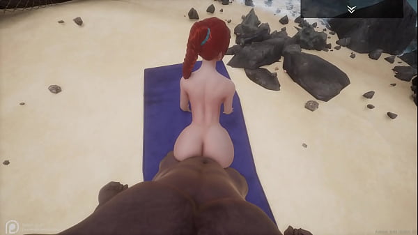 Reckless Life - Massive Butt Oversized Breast Voluptuous White COUGAR (Serenia) Hammers Big Black Cock (Bol) On The Beach