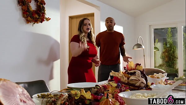 Thanksgiving Dinner Red By BBW Stepmama Codi Vore For Her Black Stepson