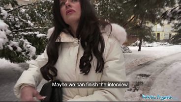 Blazing British Hotwife Creampied By Her First MASSIVE COCK - Public Agent