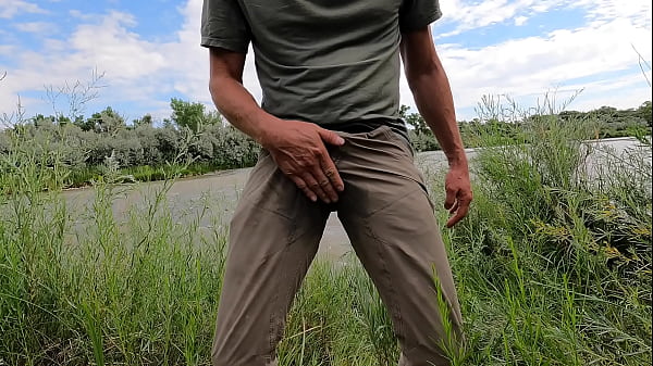 Drenching Piss During Field Grind