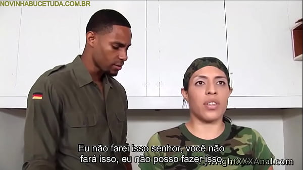 Ass Play With The Black Sergeant - Subtitled