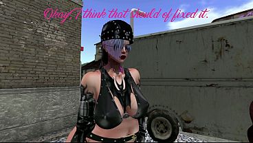 Second Life Black Man Slams Latina Biker