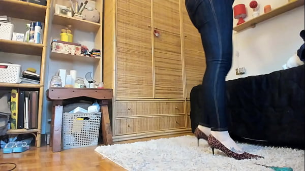 Nicoletta Completely Demolishes A Pair Of High Heels Putting Her Thick Rear In Front Of Your Face