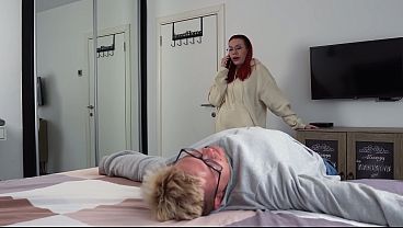 Inked Stepmommy Cried Like A Slut While Passing Bed With Stepson