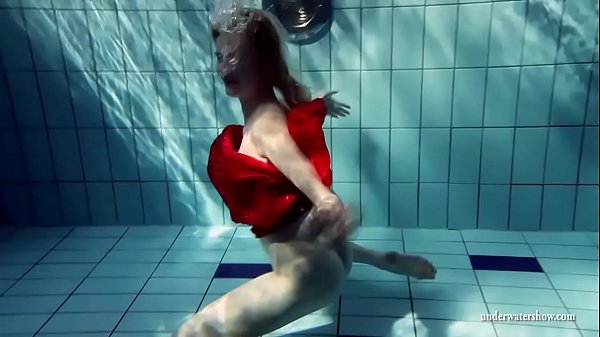 Russian Teenie Lucie Goes Underwater Swimming