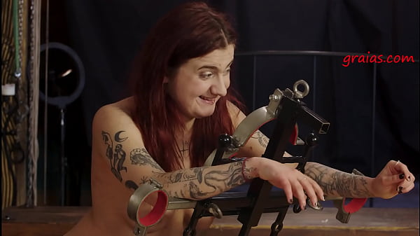 Gorgeous Redhead Vixen Struggles Against Relentless Lashing
