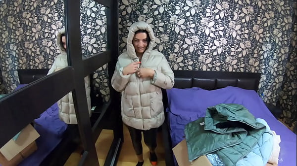 MilfyCalla-A Lot Of Spunk On My Red Shiny And Puffy Down Jacket- Preview