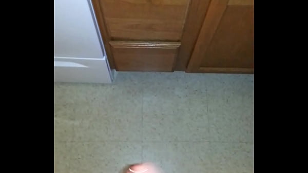 Tugging Off Until I Cum On Michelle's Kitchen Floor