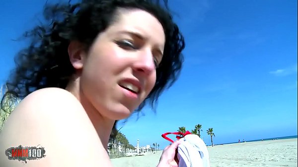 Biraced Chick Railed At The Beach