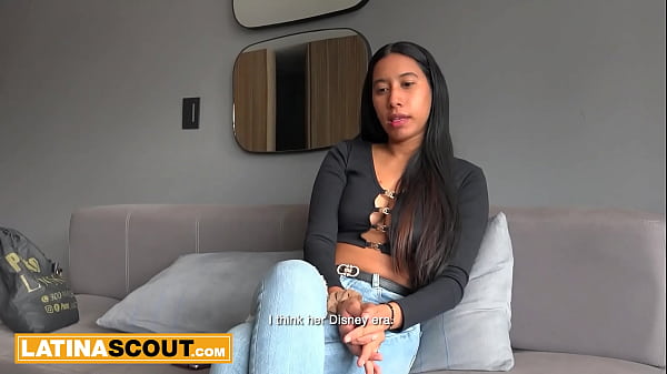 Chesty Latina Barely-legal Stunner Saddles Massive Cock Casting Agent In Self-shot Audition