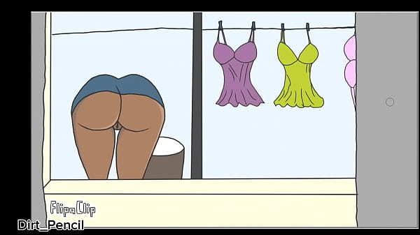 My Step Cousin Hanging Washing Not Wearing Panties