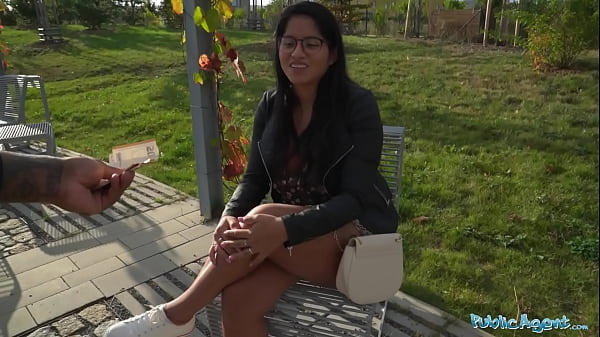 Public Agent Gorgeous Dark-haired With Large Natural Knockers Pounded By A BBC