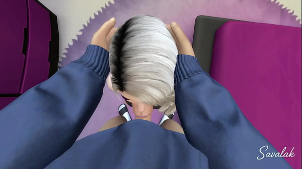 Golden-haired Woman Lick And Stuff With A Thief