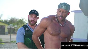 RAGING STALLION - Officer Brogan Turns Trailer Park Into Raunchy 7-Fella Bareback Free-for-all