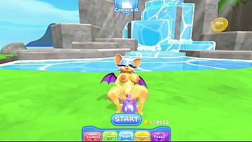Rouge Having Spicy Fun With The Slamming Slime