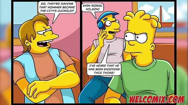 While Playing Video Games, Friends Plow The COUGAR!!! The Simptoons, Simpsons Porn