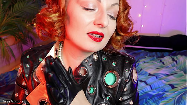 Sultry Short Leather Gloves - Sexy Cougar Denial Teasing ASMR Video With Close Up - Glove Fixation