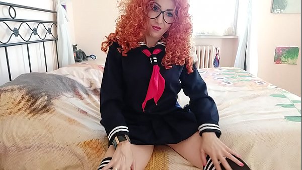 My Stepsis Hidden In The Room Displays Herself In A Video Call To Elderly Voyeurs