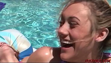 Gwen And Trisha Go From A Pool Day To Honeypot Play