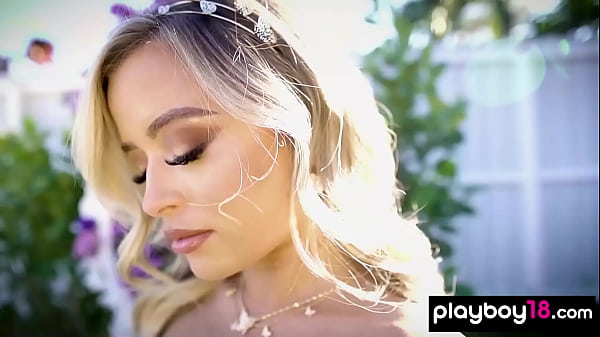 Sultry Dainty Titted Platinum Goddess Jackie Taking Off Her Fancy Lingerie Outdoor