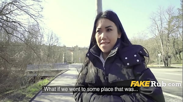 Asian Babe Sucks A Girthy Member For Money & Warmth During Winter