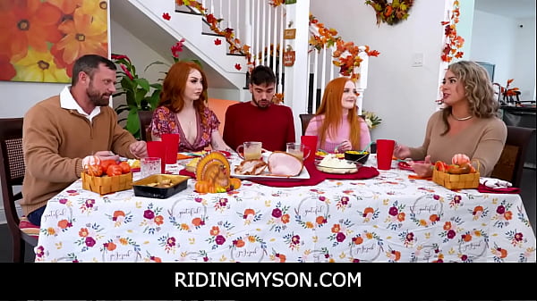 Stepsiblings Arietta Adams And Cherry Fae Opens Wide Taking The Hunks Meat Deep Into Their Honeypots