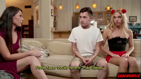 ( LEGENDADO) Madrasta Intrometida Se Meteu No Meio Do Sexo Entre O Enteado E A Namorada