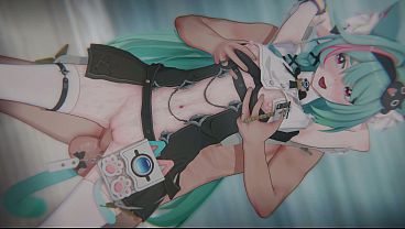 [NTE] Mint's "CONTAINMENT BREACH": Bound Catgirl & POV 3some DP (4K/60FPS)