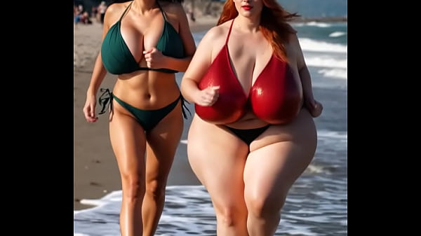 Voluptuous Friends Running Animation (AI Generated)