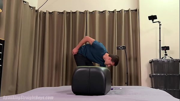 Hung Alpha Straight Boy Is Paddled While Plowing A Sex Toy