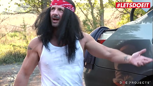 LETSDOEIT - (Shrima Malati & David Perry) Sensual Ukrainian Stuffs Outdoor With A Mechanic