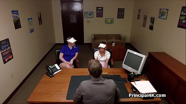 Seductive Golf Chicks Straddling Principals Rod At The Office