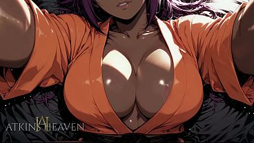 ATKINS ANIME HEAVEN - Yoruichi Shihoin’s Swallowing Bliss - POV Virtual Sex [AI]