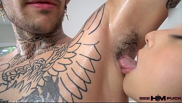 Kay Delightful Takes Yinnie Dedom Full In Missionary On White Couch!