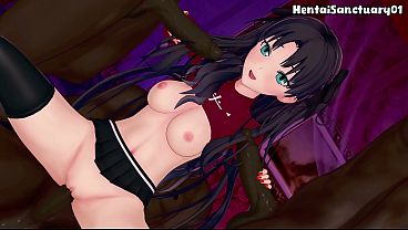 Rin Tohsaka BBC Mass Fucking — Fate/Stay Night