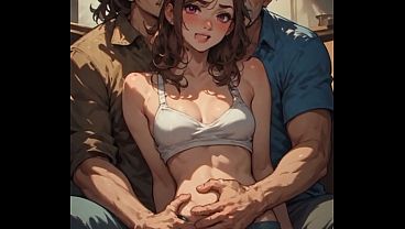 Stepdaddy And Friend Rails Stepdaugher Male AI Voice Over ( AI Generated )
