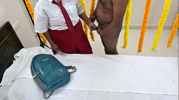 School Hottie Having First Night Sex With Uncle