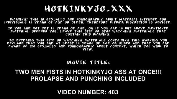 Two Blokes Stuffs In Hotkinkyjo Rump At Once. Prolapse And Included