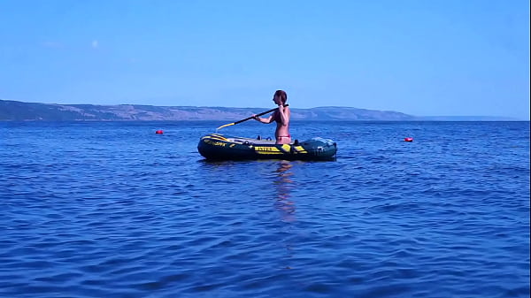 On Boat In Water Volga-river