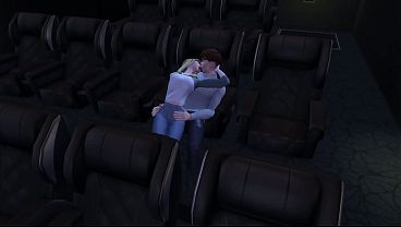 Casal Não Se Segura E Faz Sexo No Cinema. The Sims 4