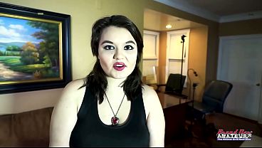 Curvy Raven-haired Student Trinity Offers A Full Ass Licking And BJ To Get Railed!