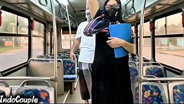 Muslim Wife Come From University Alone In The Bus Outsider Start Nail Her On Hijab